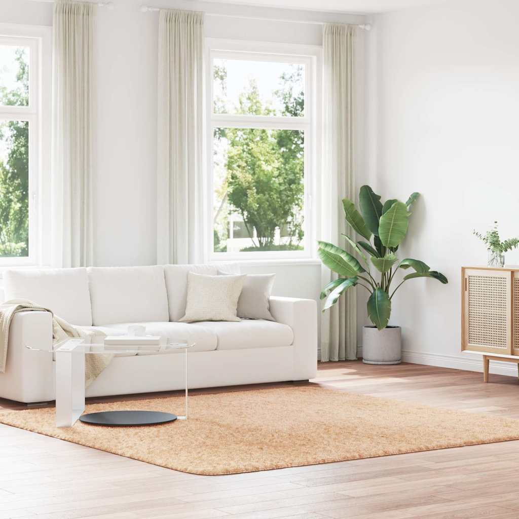 Hoogpolig Vloerkleed Navarra Polyester Beige