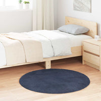 Hoogpolig Vloerkleed Navarra Polyester Marineblauw