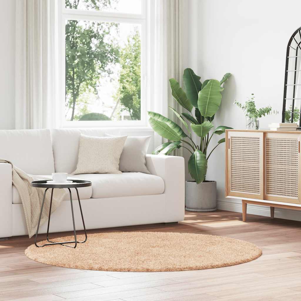 Hoogpolig Vloerkleed Navarra Polyester Beige