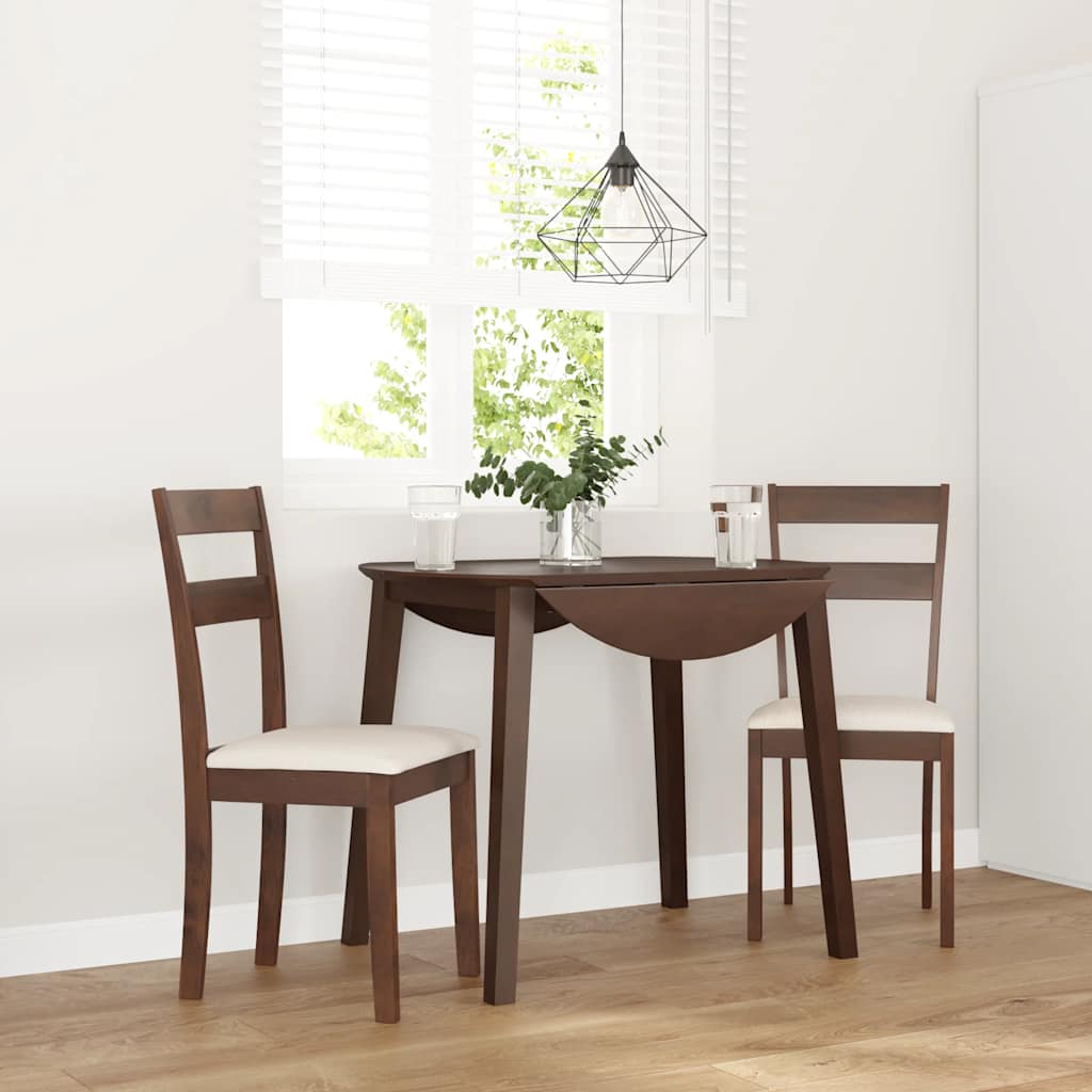 Eetkamerstoelen Met Kussens Massief Hout Naturel Rubber