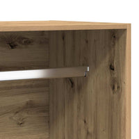 Kledingkast Bewerkt Hout Artisanaal Eikenkleurig