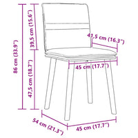 Eetkamerstoelen Stof