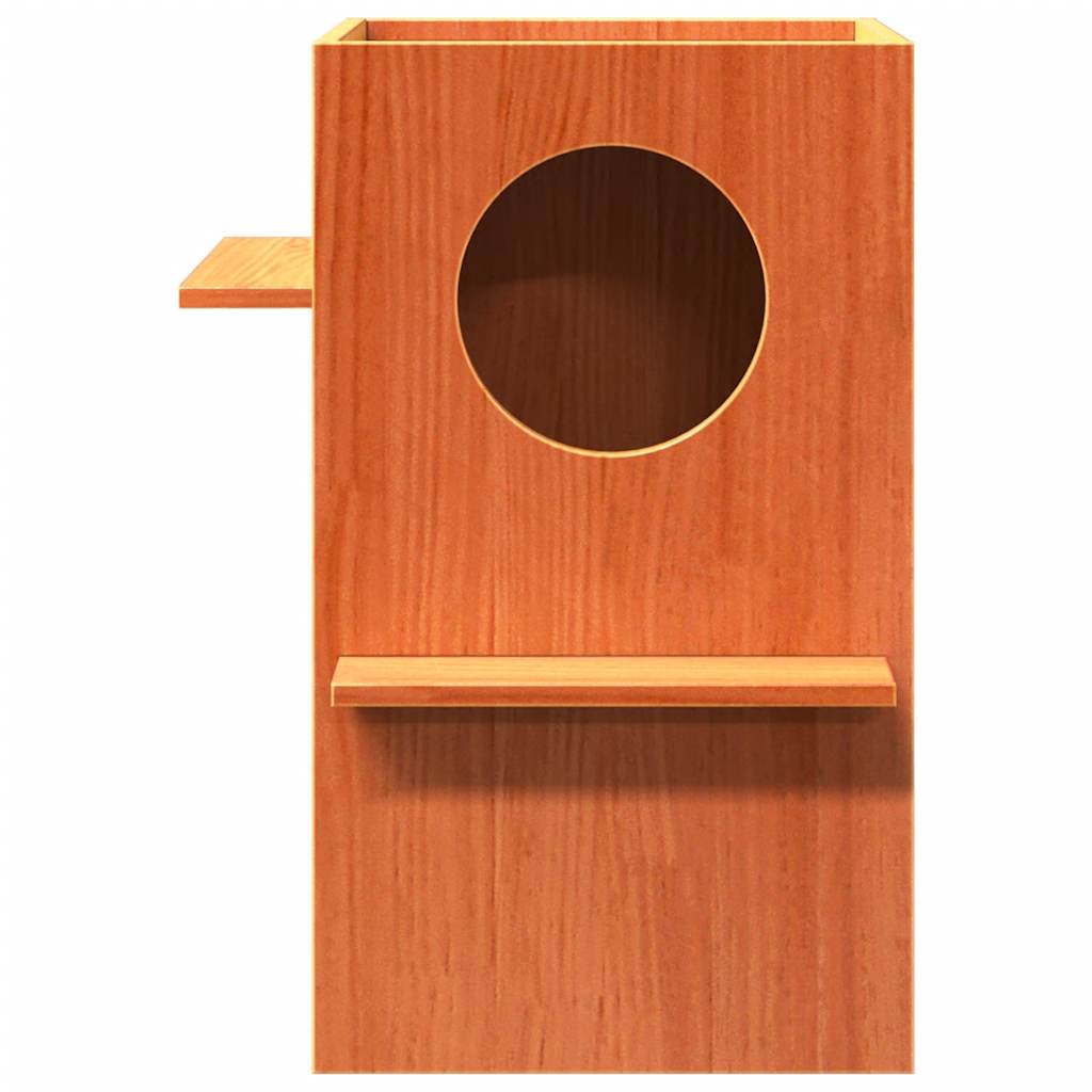Kattenhuis 43X43X60 Cm Massief Grenenhout