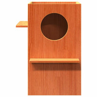 Kattenhuis 43X43X60 Cm Massief Grenenhout