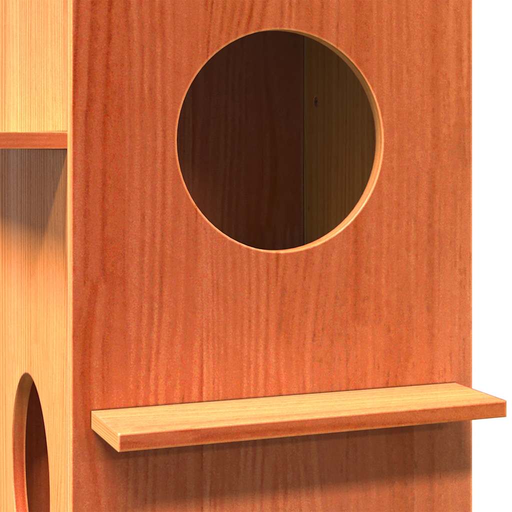 Kattenhuis 43X43X60 Cm Massief Grenenhout