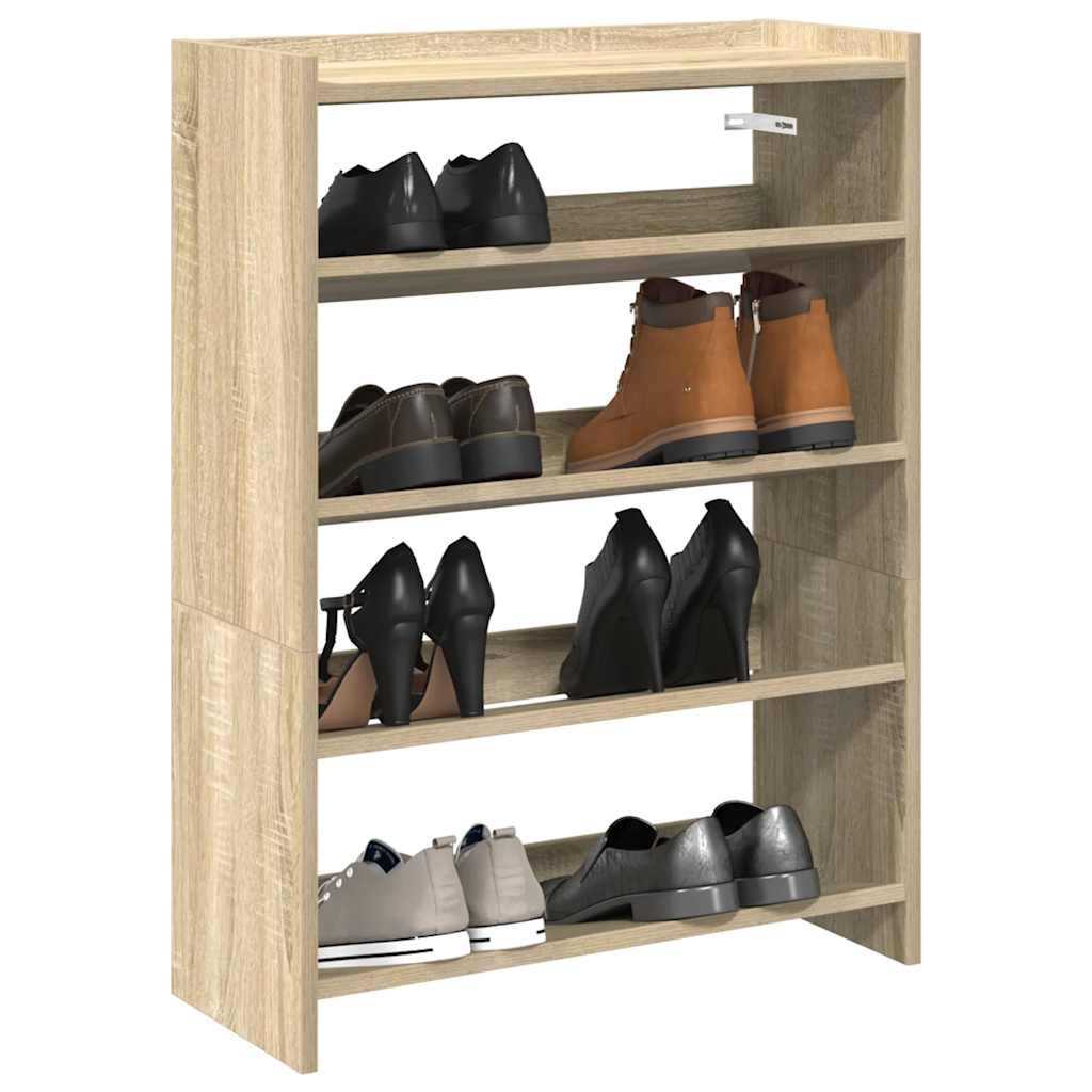 Schoenenrek 60X25X Bewerkt Hout Kleurig Sonoma Eiken