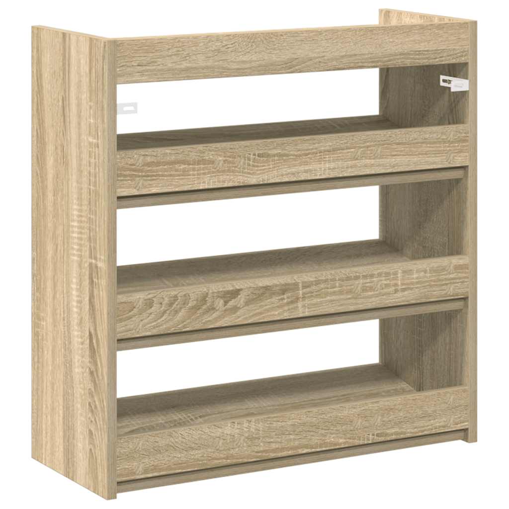 Schoenenrek 60X25X Bewerkt Hout Kleurig Sonoma Eiken