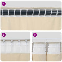 Verduisterende Gordijnen 2 Pcs Fluweel Zwart