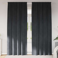 Verduisterende Gordijnen 2 Pcs Fluweel Lichtgrijs
