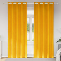 Verduisterende Gordijnen 2 Pcs Fluweel Mosterdgeel