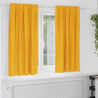 Verduisterende Gordijnen 2 Pcs Fluweel Mosterdgeel
