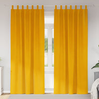 Verduisterende Gordijnen 2 Pcs Fluweel Mosterdgeel