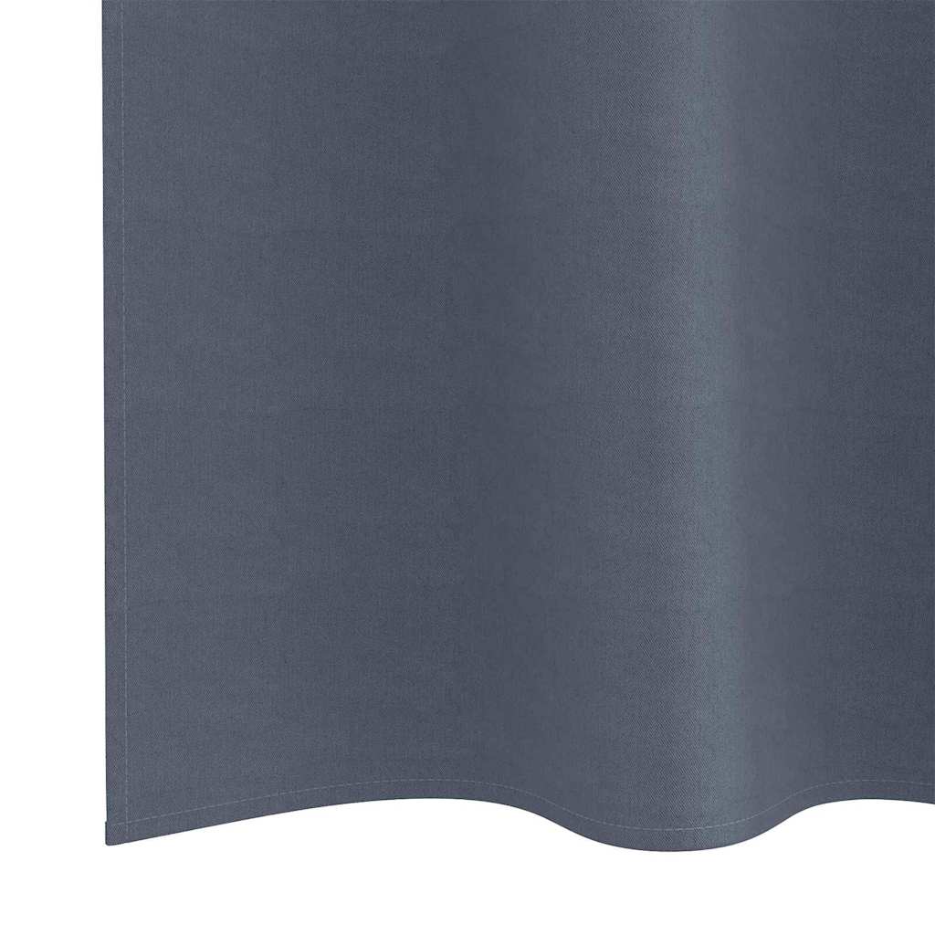 Zwart-Out Gordijnen Met Ringen 2 Pcs 140 X Antraciet