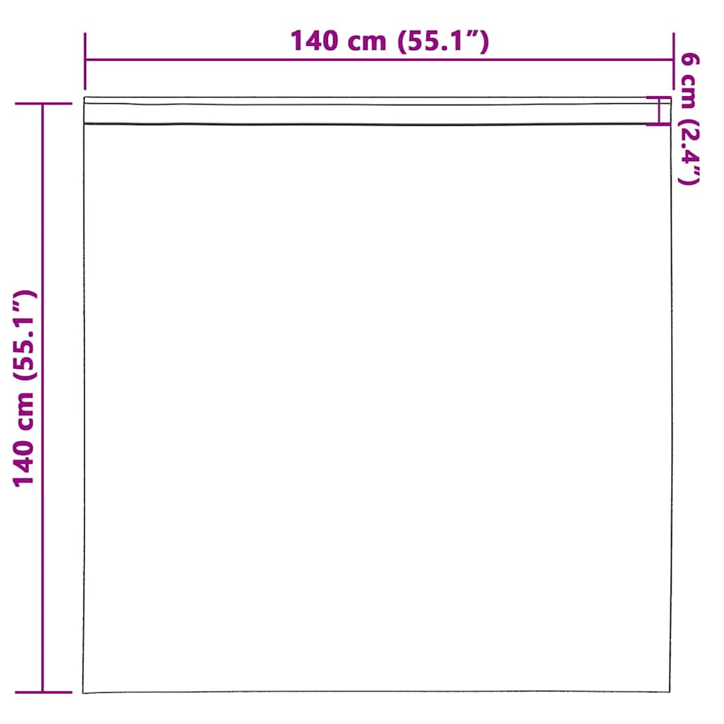 Zwart-Out Gordijnen Met Ringen 2 Pcs 140 X Antraciet