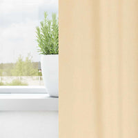 Zwart-Out Gordijnen Met Ringen 2 Pcs 140 X Crème