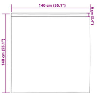 Zwart-Out Gordijnen Met Ringen 2 Pcs 140 X Crème
