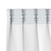 Zwart-Out Gordijnen Met Ringen 2 Pcs Helder Wit 140 X Zuiverwit