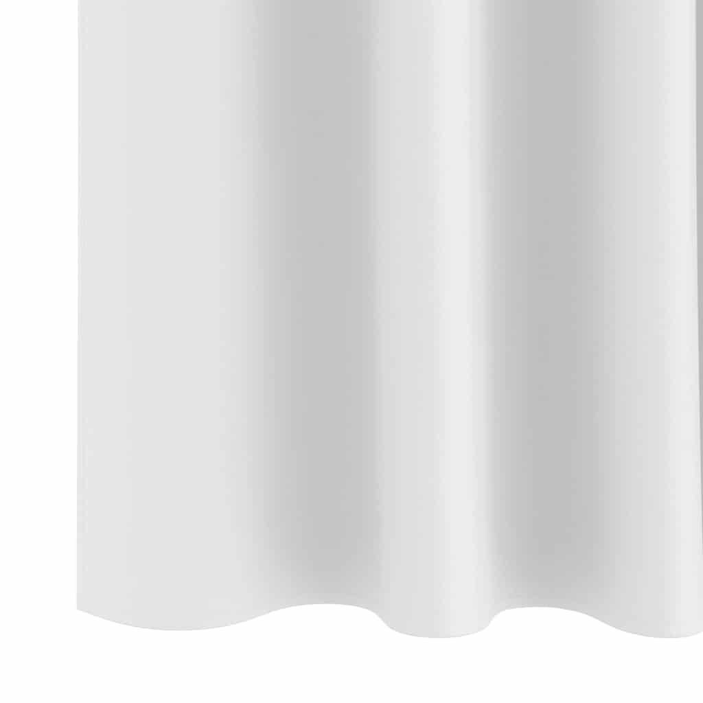 Zwart-Out Gordijnen Met Ringen 2 Pcs Helder Wit 140 X Zuiverwit