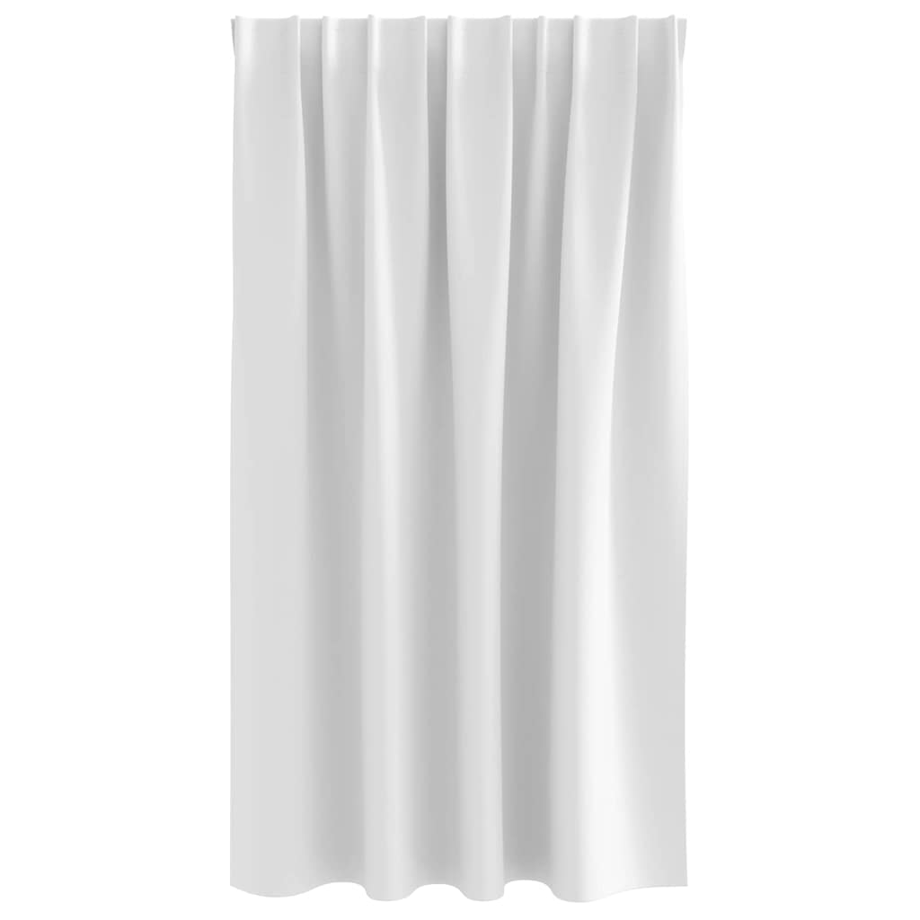 Zwart-Out Gordijnen Met Ringen 2 Pcs Helder Wit 140 X Zuiverwit