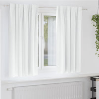 Zwart-Out Gordijnen Met Ringen 2 Pcs Helder Wit 140 X Zuiverwit