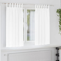 Zwart-Out Gordijnen Met Ringen 2 Pcs Helder Wit 140 X Zuiverwit