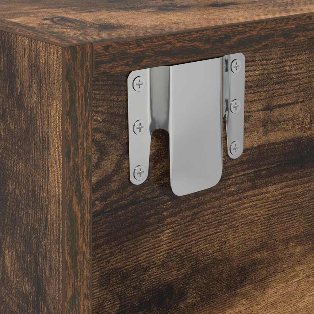 Tv-Meubel 80X31X25,5 Cm Bewerkt Hout Kleurig
