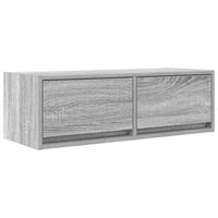 Tv-Meubel 80X31X25,5 Cm Bewerkt Hout Eikenkleurig