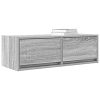 Tv-Meubel 80X31X25,5 Cm Bewerkt Hout Eikenkleurig