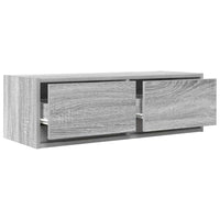 Tv-Meubel 80X31X25,5 Cm Bewerkt Hout Eikenkleurig