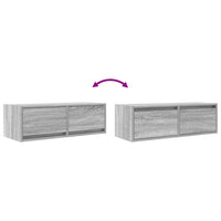 Tv-Meubel 80X31X25,5 Cm Bewerkt Hout Eikenkleurig