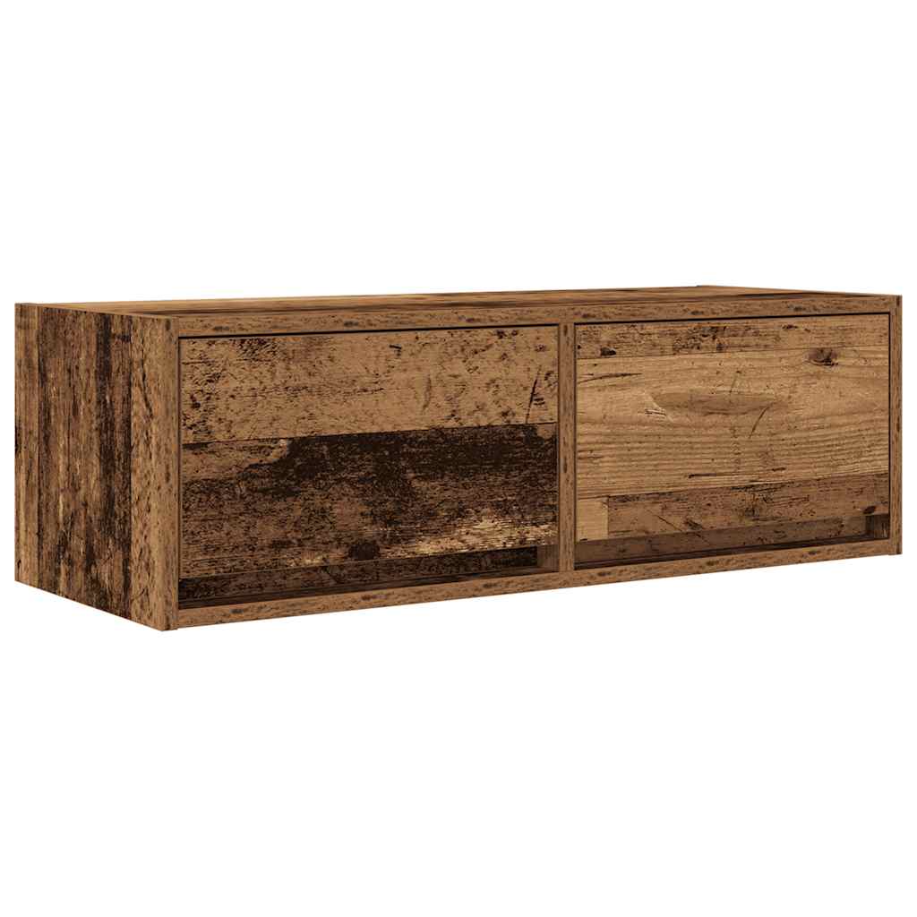 Tv-Meubel 80X31X25,5 Cm Bewerkt Hout Kleurig