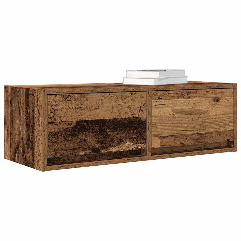 Tv-Meubel 80X31X25,5 Cm Bewerkt Hout Kleurig