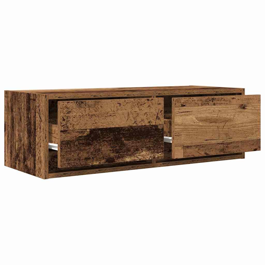 Tv-Meubel 80X31X25,5 Cm Bewerkt Hout Kleurig
