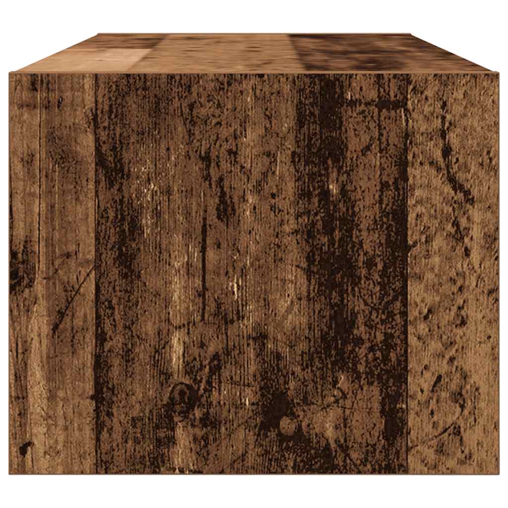 Tv-Meubel 80X31X25,5 Cm Bewerkt Hout Kleurig