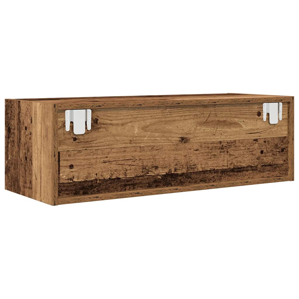 Tv-Meubel 80X31X25,5 Cm Bewerkt Hout Kleurig