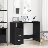 Bureau Met Lades 102X50X76 Cm Bewerkt Hout Kleurig