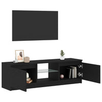 Tv-Meubel Met Led Bewerkt Hout