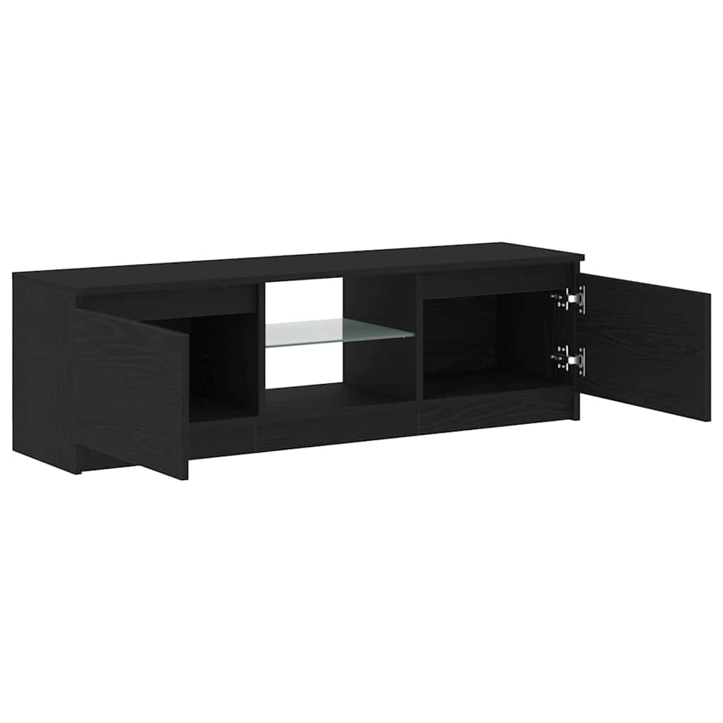 Tv-Meubel Met Led Bewerkt Hout
