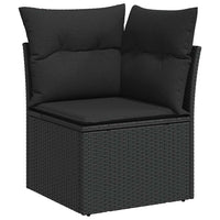 5-Delige Loungeset Met Kussens Poly Rattan Acacia