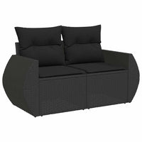 8-Delige Loungeset Met Kussens Poly Rattan