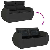 8-Delige Loungeset Met Kussens Poly Rattan