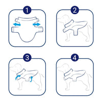 Vidax Hondenregenjas Met Refecterende Strips Poyester