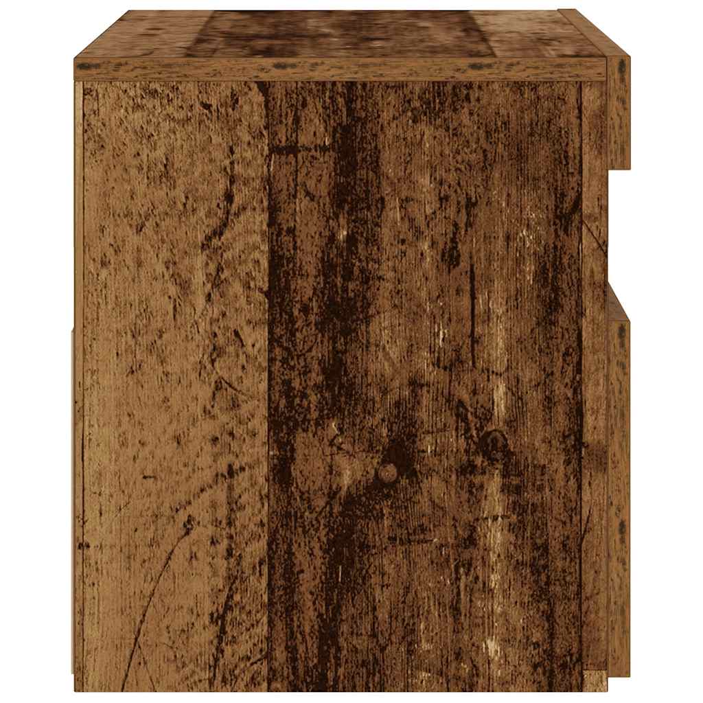 Nachtkastje Met Led 60X35X40 Cm Bewerkt Hout