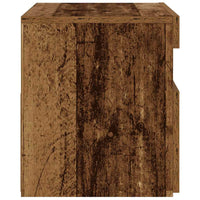 Nachtkastje Met Led 60X35X40 Cm Bewerkt Hout