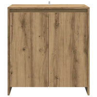 3-Delige Dressoirs Bewerkt Hout Artisanaal Eikenkleur