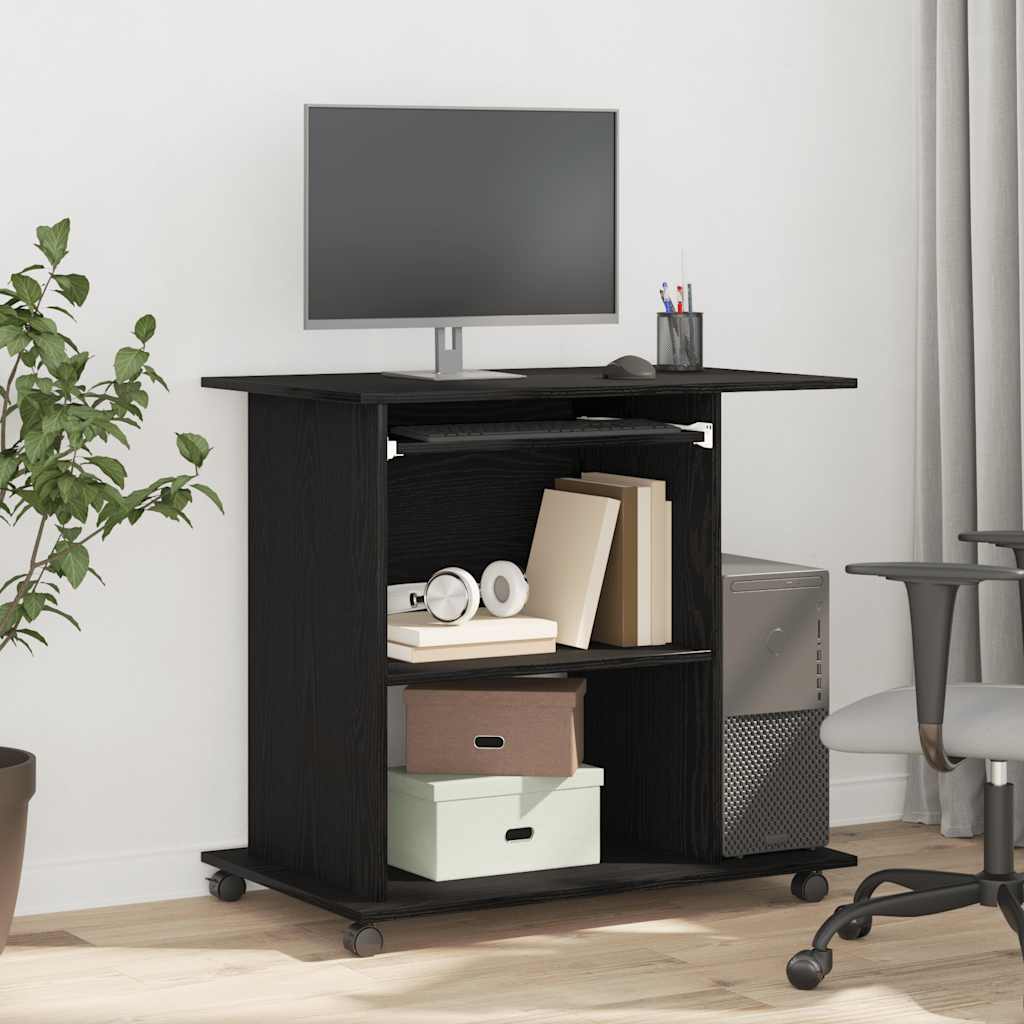 Computerbureau 80X50X75 Cm Bewerkt Hout Kleurig