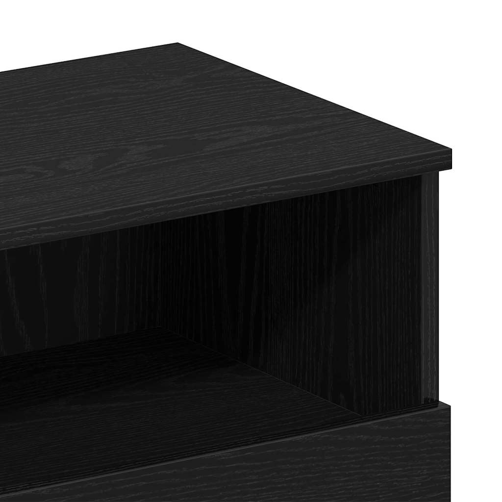 Nachtkastje 2 Pcs 40 X 35 X 65 Cm Bewerkt Hout