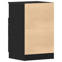 Nachtkastje 2 Pcs 40 X 35 X 65 Cm Bewerkt Hout