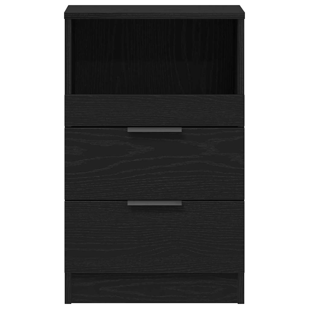 Nachtkastje 2 Pcs 40 X 35 X 65 Cm Bewerkt Hout