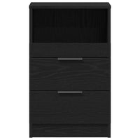 Nachtkastje 2 Pcs 40 X 35 X 65 Cm Bewerkt Hout